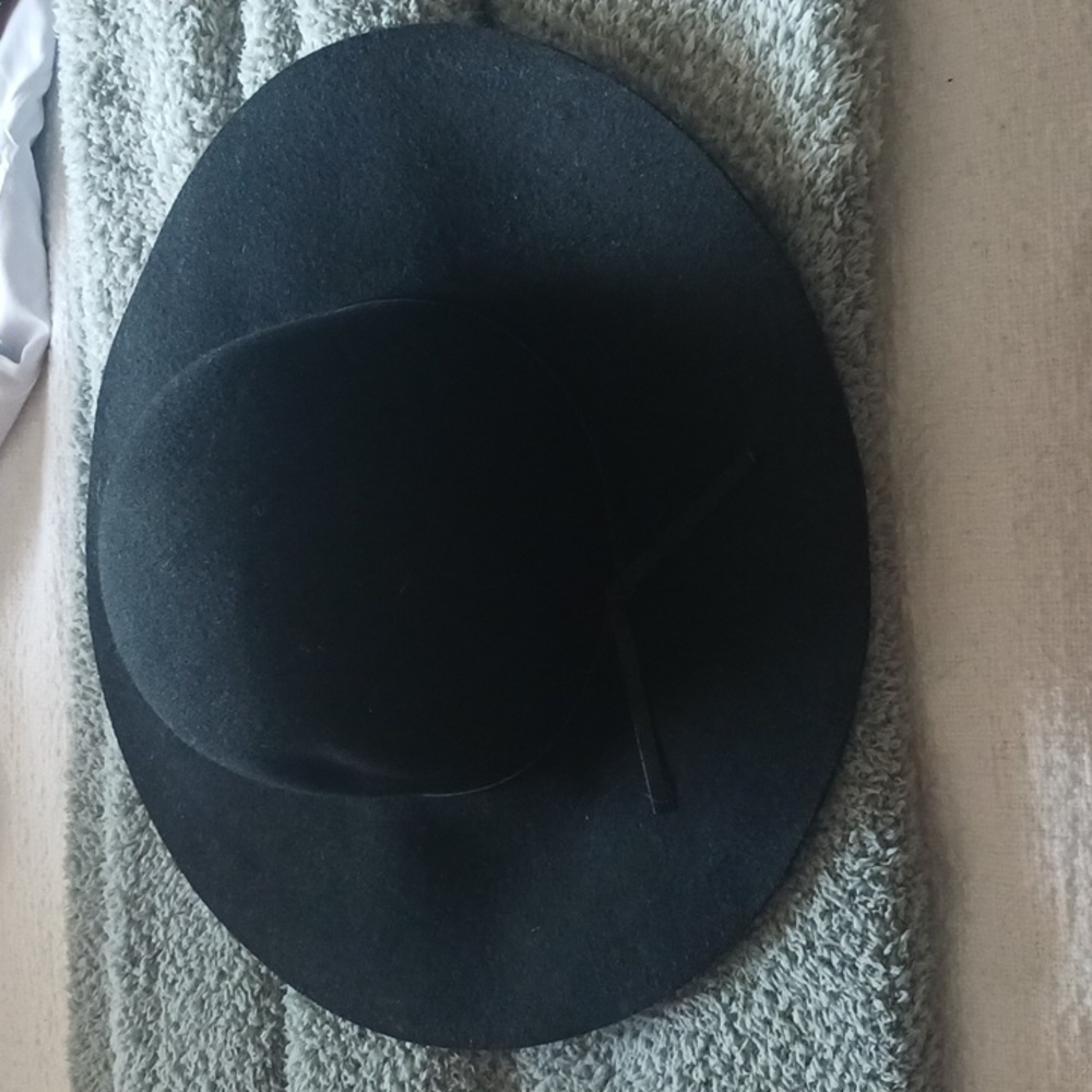 a new day. Black Felt Floppy Hatat
